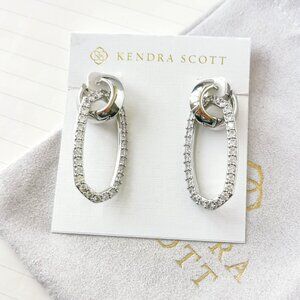 Kendra Scott Silver Crystal Earrings